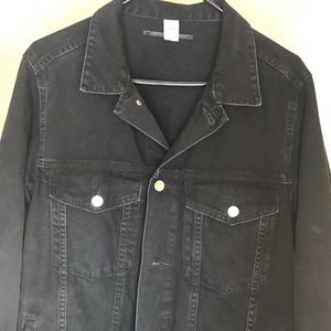 Long Black Denim Jacket